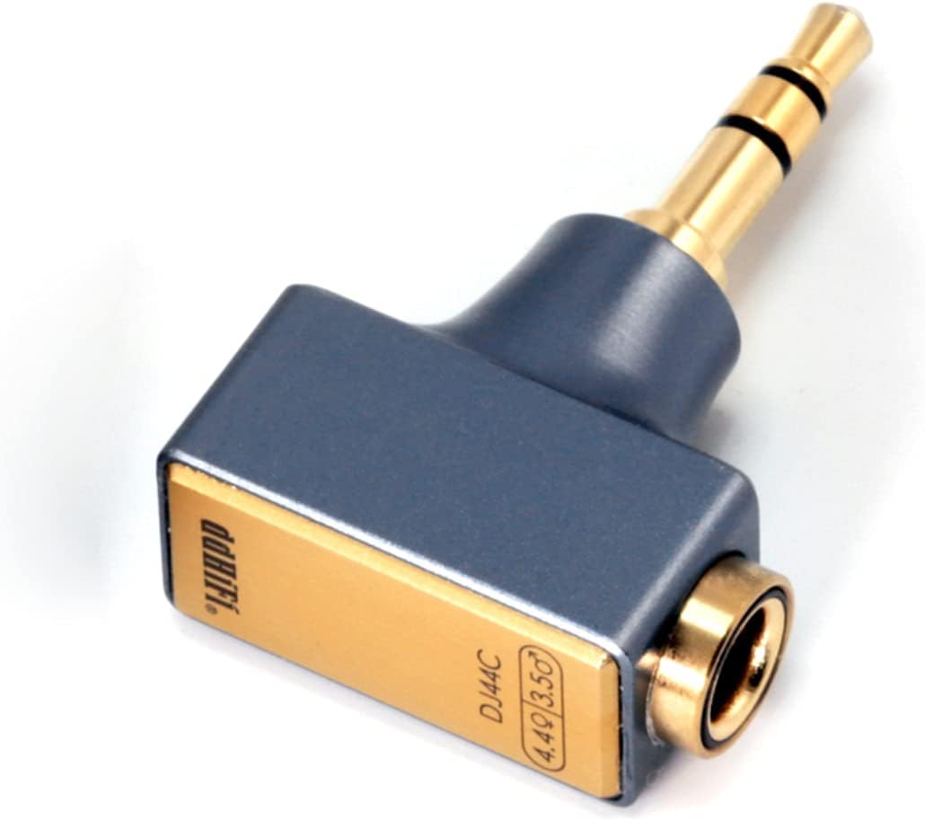 Linsoul DD HiFi DJ44C Mark II 4.4mm Female to 3.5 Male Headphone Adapter with Gold-Plated Copper Soc