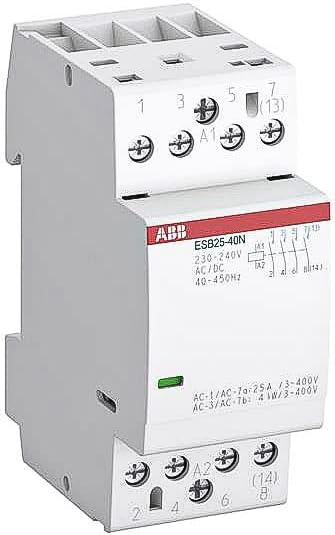 ABB ESB25-40N-06 ESB Leistungsschütz / 230 V ac Spule, 4 -polig 3 Schliesser / 25 A