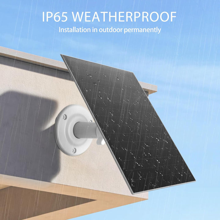 Nicesolar Solarpanel für Überwachungskamera, USB-Solarpanel kompatibel mit wiederaufladbarer Akku-Ka