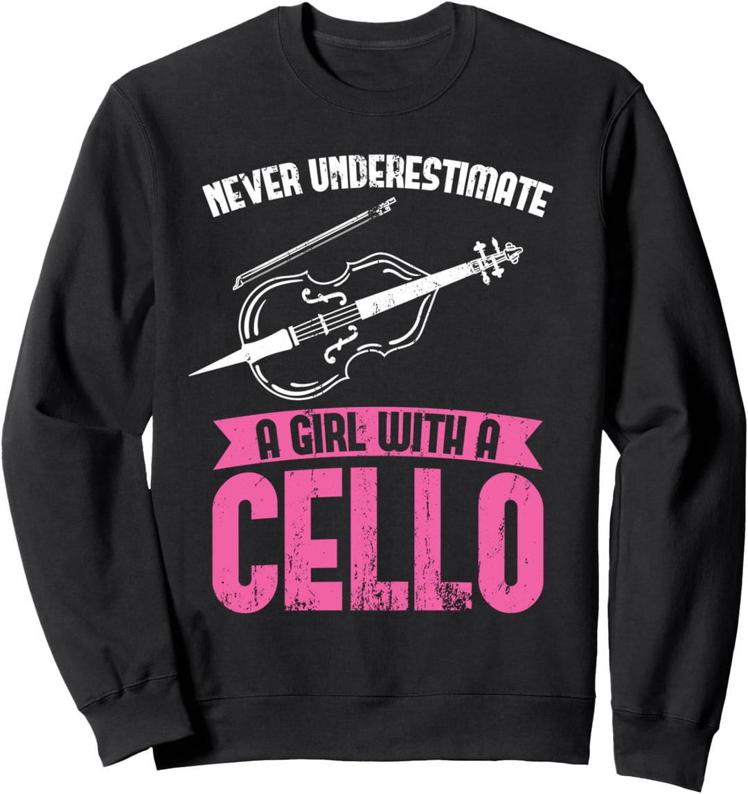 Lustiges Orchester Musik Geschenk Fürchte das Cello Sweatshirt