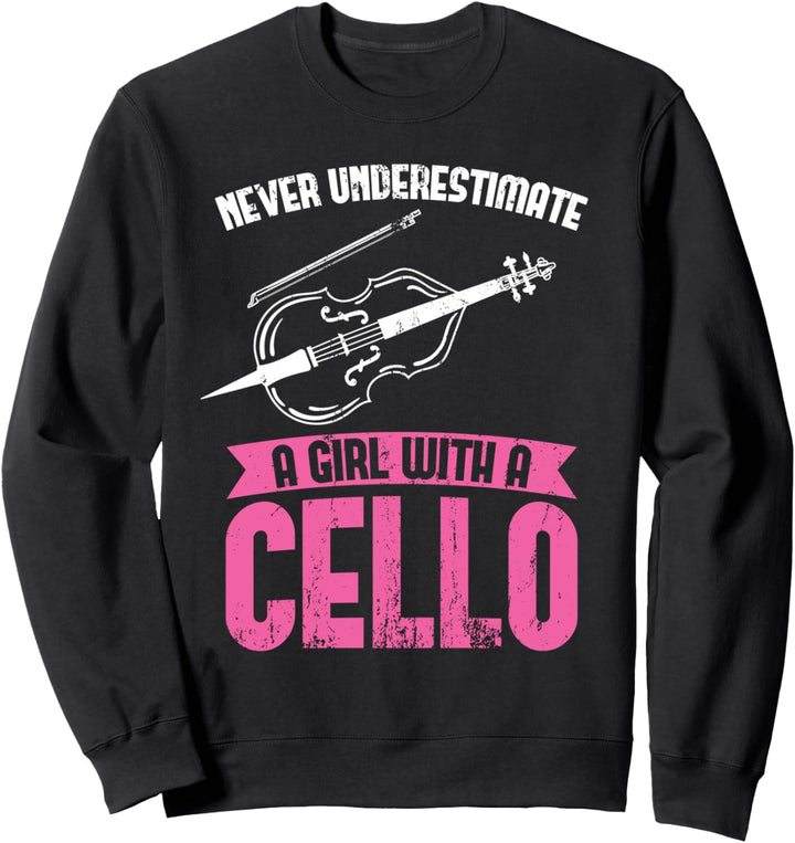 Lustiges Orchester Musik Geschenk Fürchte das Cello Sweatshirt