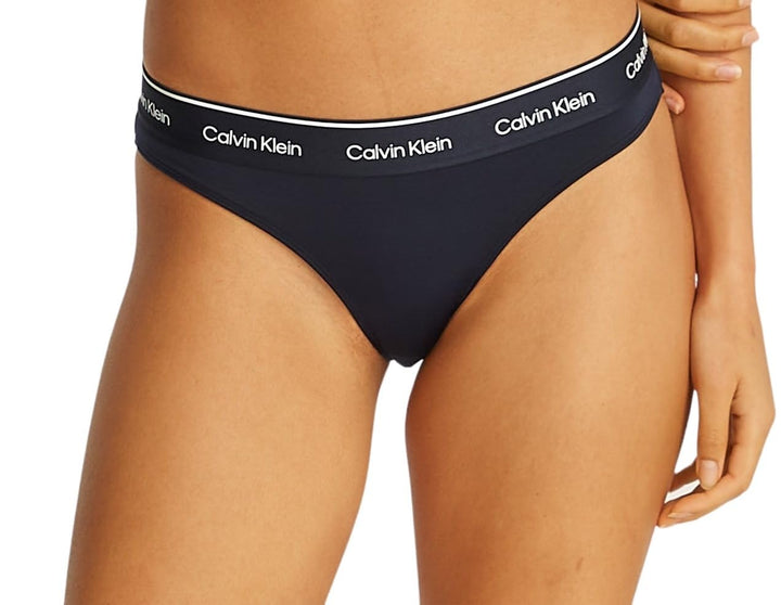 Calvin Klein Damen Bikinihose mit Logobund XS Blue (Dark Sapphire), XS Blue (Dark Sapphire)