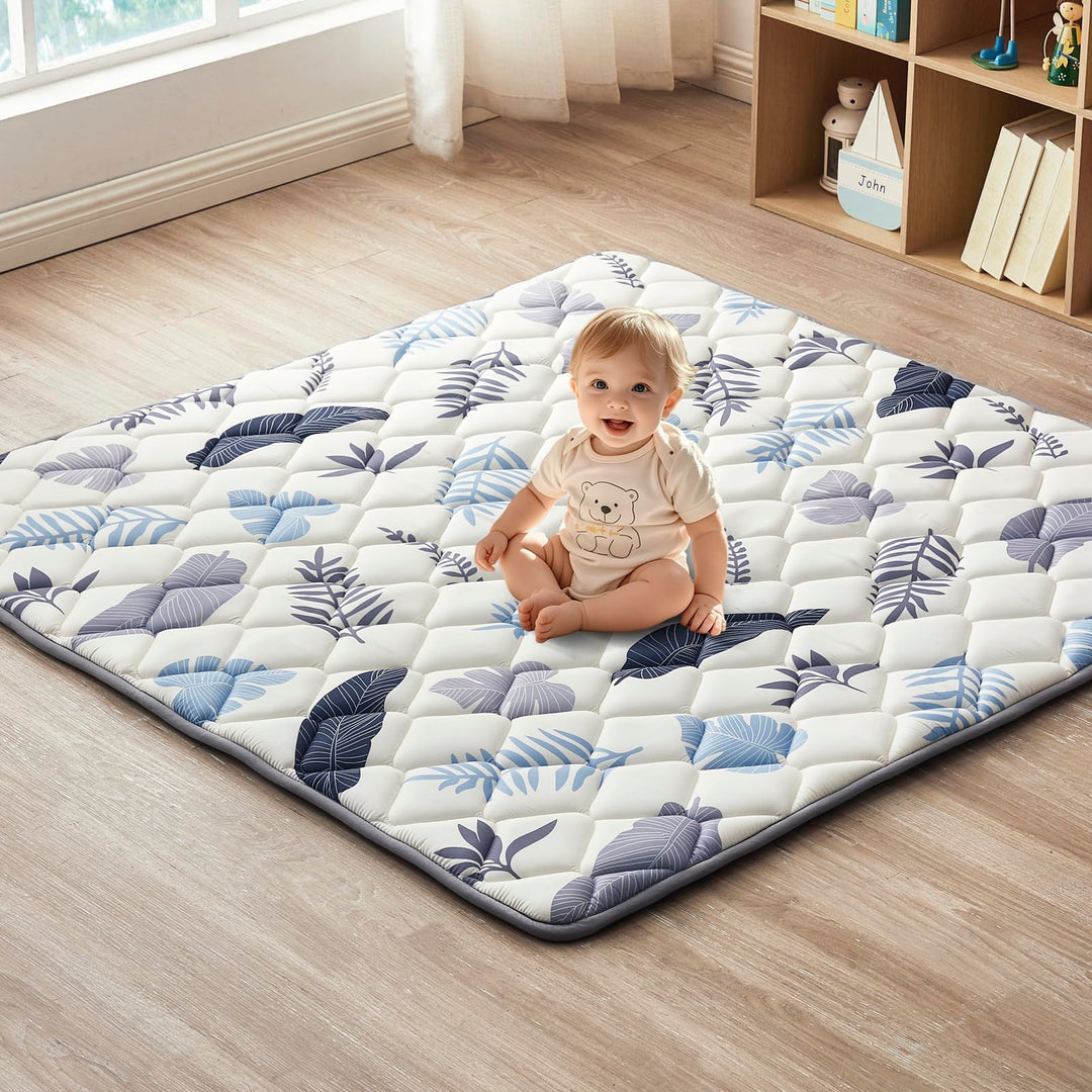 Krabbeldecke Für Baby 127 x 127CM, Krabbelmatte Baby Faltbar, Weich und Rutschfest Spielmatte Baby,