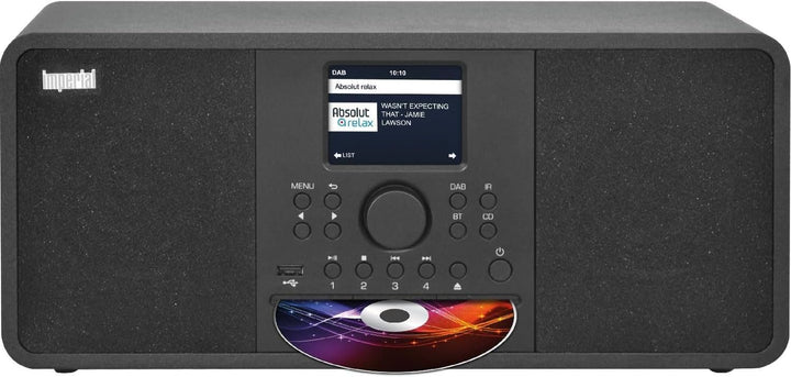 Imperial DABMAN i205 CD (DAB+ Digitalradio, UKW Empfang mit CD Player, Internetradio), Farbe:schwarz