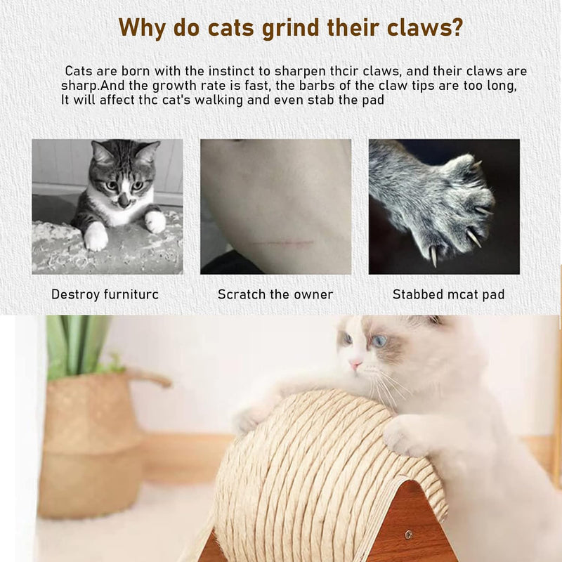 GDWD Katzenspielzeug Ball Sisal, Kratzspielzeug Katze, Sisalball Gross, Kratzball für Katzen (Mittel