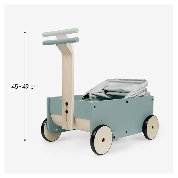 Hauck Learn to Walk Dolls - 2in1 Puppenwagen &amp; Lauflernwagen aus Holz für Kinder ab 12 Monaten inklu