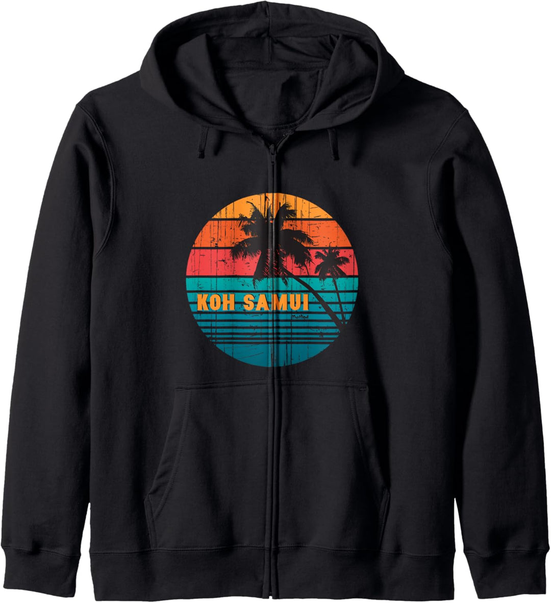 Retro Ko Samui Thailand Urlaub Geschenk Reisen Mann Frau Kapuzenjacke