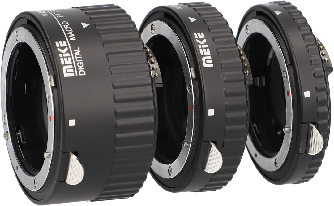 Khalia-Foto AF Autofokus Zwischenringe für Nikon SLR Kameras, Automatik-Zwischenringe (Metall), 1080