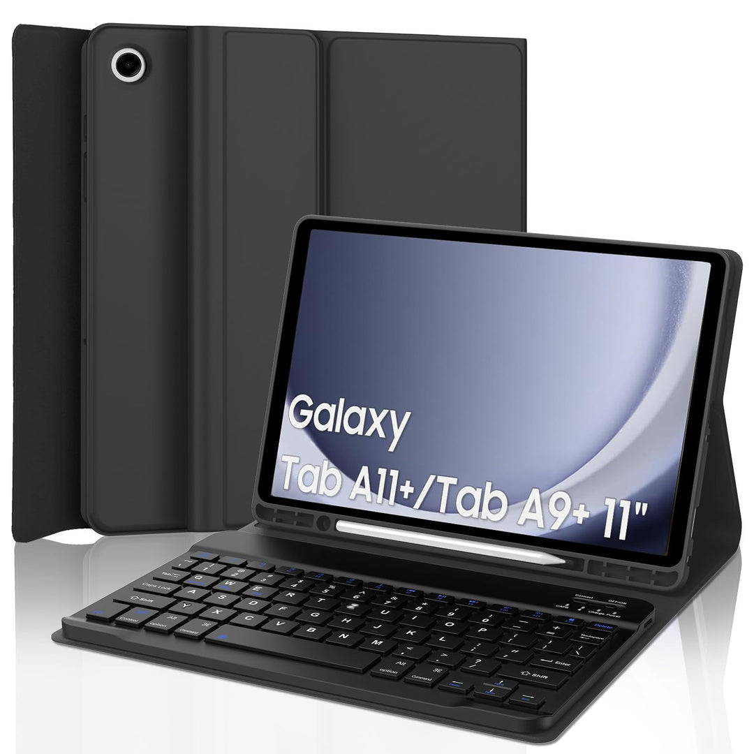 Hülle Tastatur für Samsung Galaxy Tab A11+ Plus 11" 2025 / Tab A9+ Plus 11 Zoll 2023 Tablet - QWERTZ