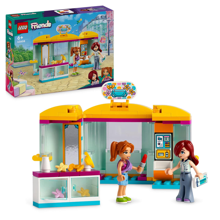 LEGO Friends Mini-Boutique, Spielzeug-Laden, kleines Make-Up-Set mit den Figuren Paisley und Candi,
