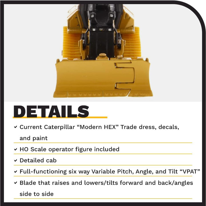 Diecast Masters 85953 - Caterpillar Bulldozer mit Klappschild D5 LGP, Massstab 1:87, ab 14 Jahren