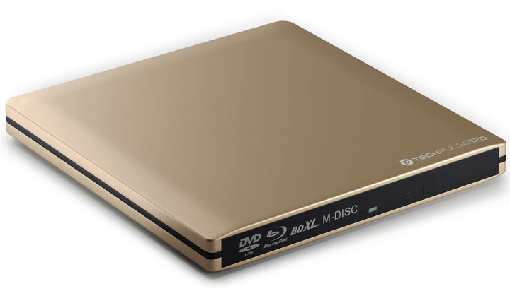 techPulse120 USB 3.0 3D Externer Blu-Ray Brenner Burner M-Disc BDXL Superdrive Blueray Rom Laufwerk
