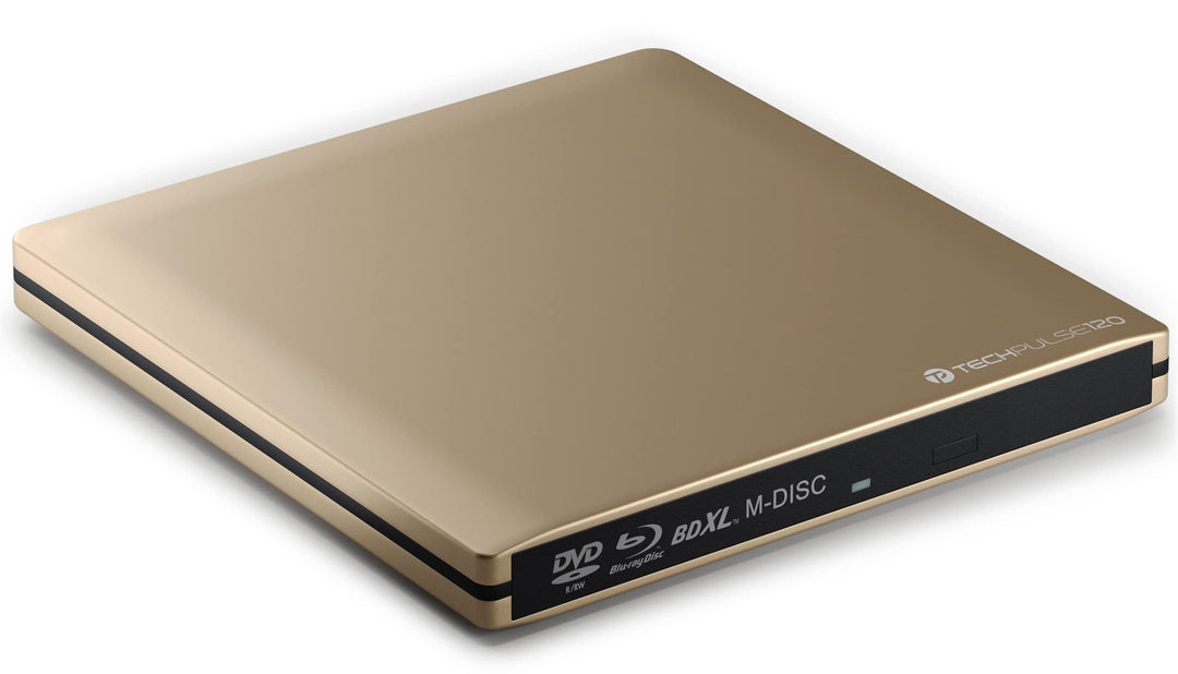 techPulse120 USB 3.0 Typ-C externer Blu-ray Brenner 3D M-Disc BDXL 100GB Burner Superdrive Blueray L