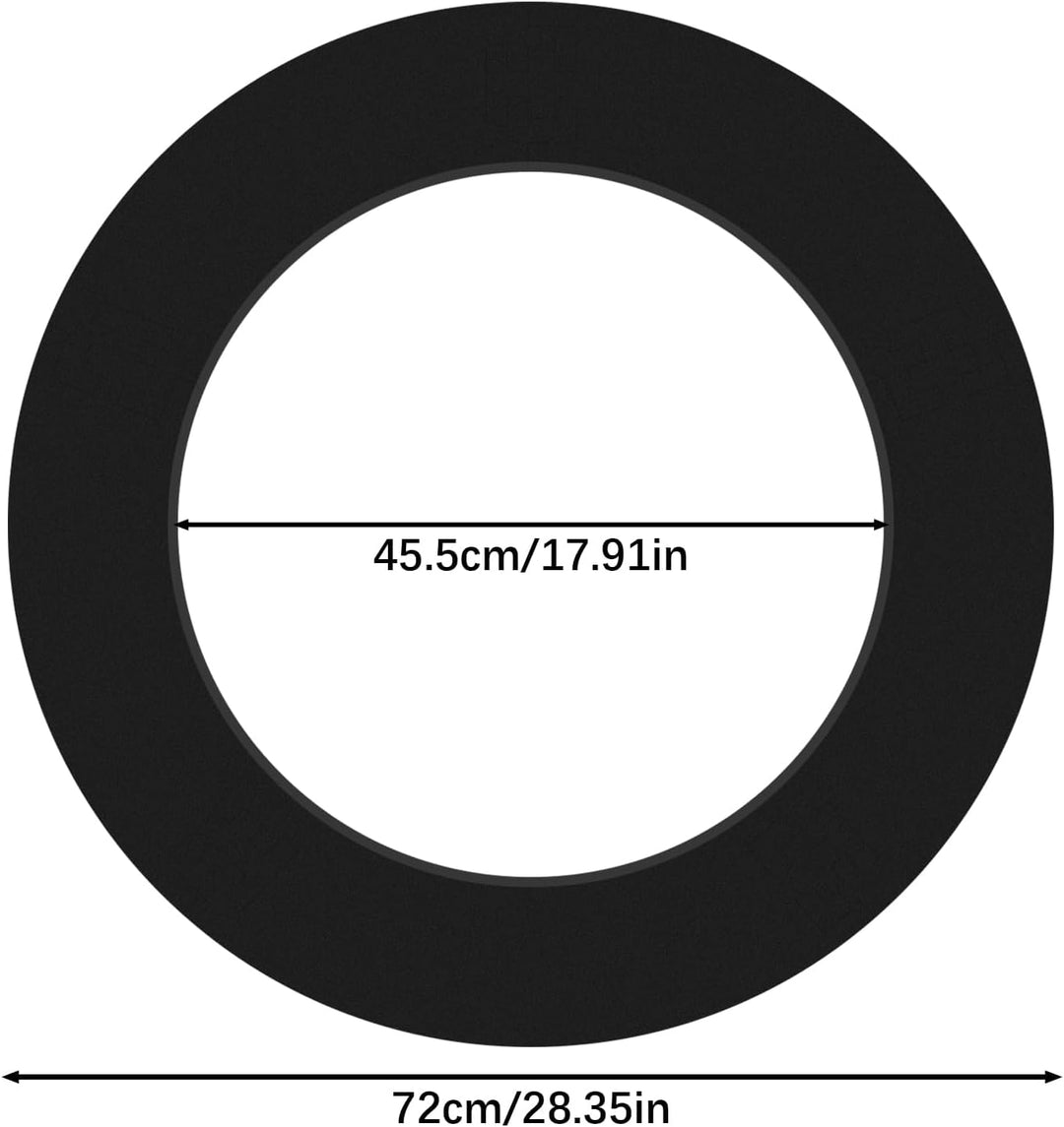 Dartscheibe Schutzring Innerer Kreis 45.5cm Aussenring 72cm,5pcs Eva Dartscheibe Umrandung, Dartboar