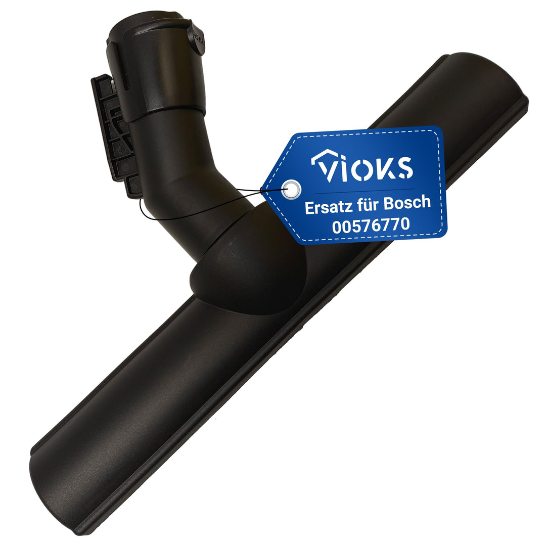 VIOKS Hartbodendüse Ersatz für Bosch 00576770 35mm Rohr-Ø Einrastsystem Bodenstaubsauger - Hartboden