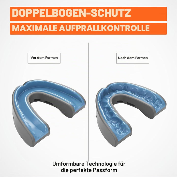Shock Doctor Nano Double Mundschutz Double Zahnschutz Weiss, Double Zahnschutz Weiss
