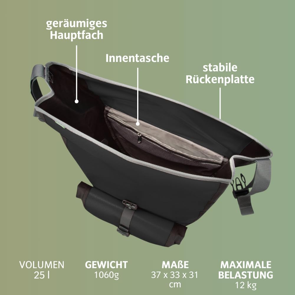 VAUDE Aqua Back Plus Single - Fahrradtasche - 1 Hinterradtasche (25,5L) - wasserdicht - Made in Germ
