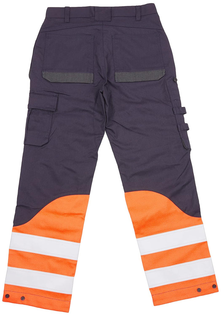 Blaklader 148915138953D104 Multinorm Inhärent Arbeitshose, Marineblau/Orange, Grösse D104 D104 Marin