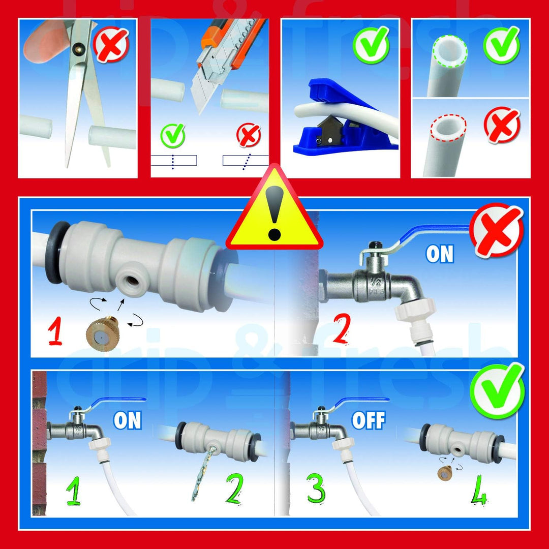 Drip & Fresh Verneblungssystem tropffrei, 1 x 1 x 1 cm, c5115 a 3 Anti-Tropf-Set, 3 Anti-Tropf-Set