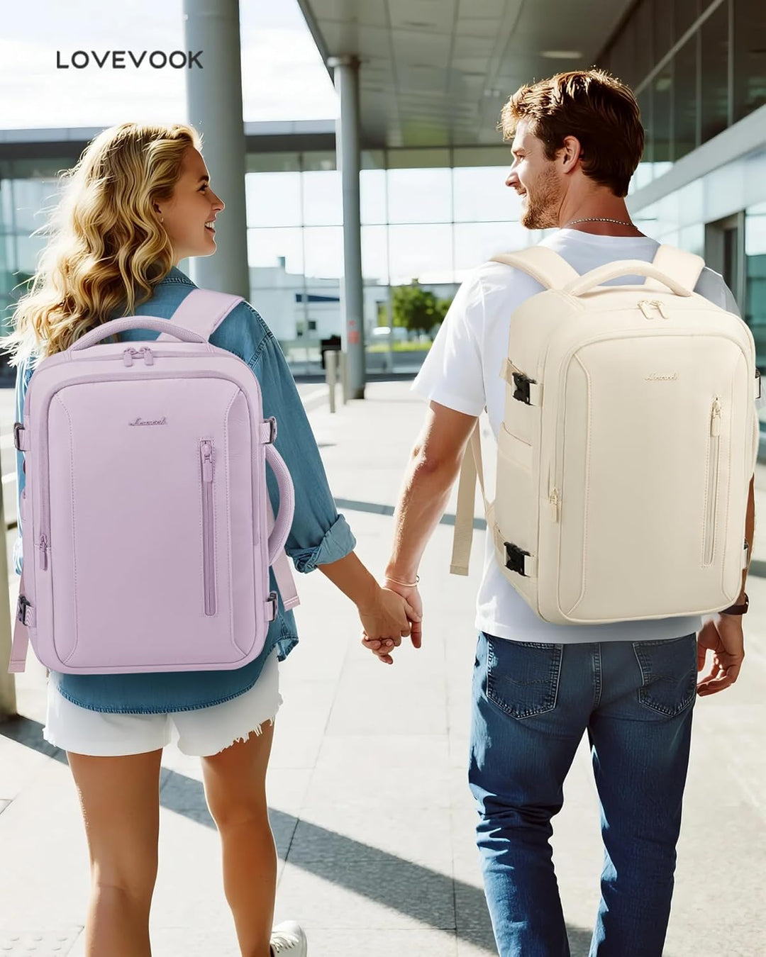 LOVEVOOK Handgepäck Rucksack 40x30x20 Ryanair Reiserucksack Damen Laptoptasche 14 Zoll Carry On Lugg