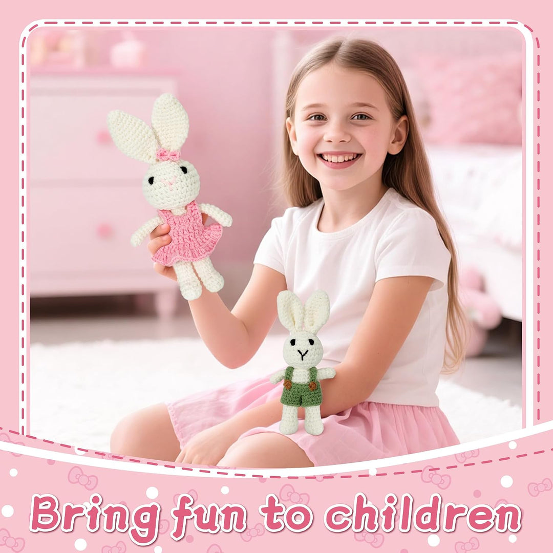 Grosse Schwester Geschenk, Handgemachte gehäkelte Kaninchen für Mädchen, Perfektes Geschwistergesche