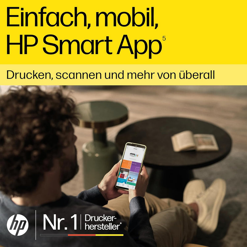 HP Smart Tank 5105 3-in-1 Multifunktionsdrucker, 20€ Cashback, (WLAN; Mobiles Drucken) – 3 Jahre Tin