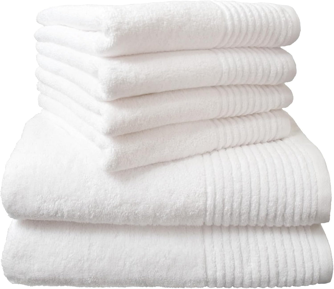 Dyckhoff 0410996005 Handtuchset "Brillant", 2 Badetücher / Duschtücher 70 x 140 cm und 4 Handtücher