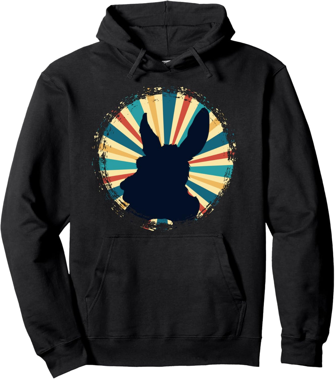 Retro Bauernhof Tier Landwirtschaft Bauer Landwirt Esel Pullover Hoodie