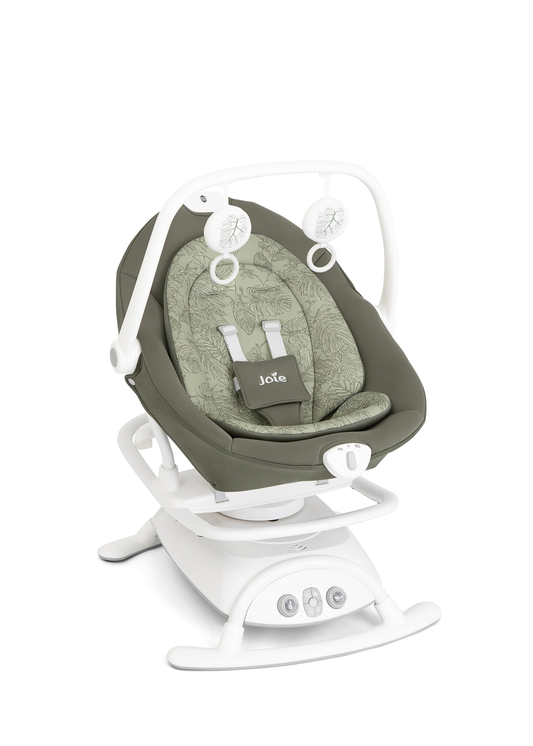 Joie sansa™ 2in1 Babywippe – Abnehmbarer Sitz mit Multi-Motion-Schaukelfunktion, 3 Liegepositionen,