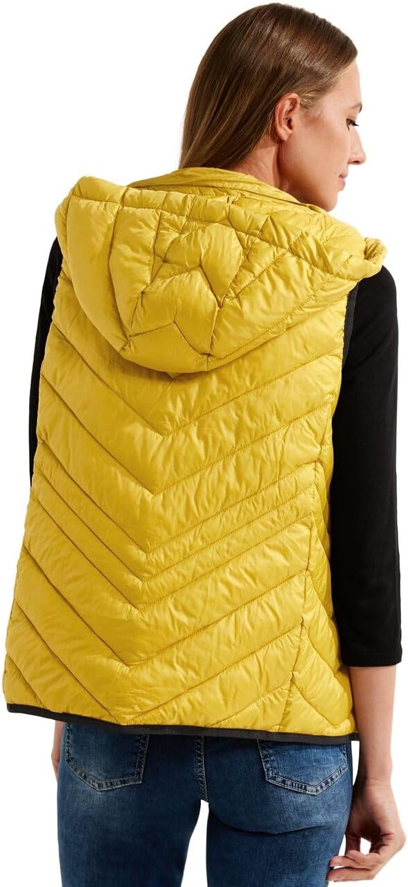 Cecil Damen Steppweste, S yellow sulphur