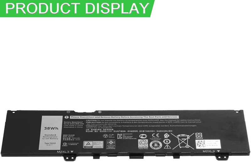 XITAIAN 11.4V 38Wh F62G0 CHA01 RPJC3 Ersatz Laptop Akku für Dell Vostro 5370 Series Inspiron 13 5370