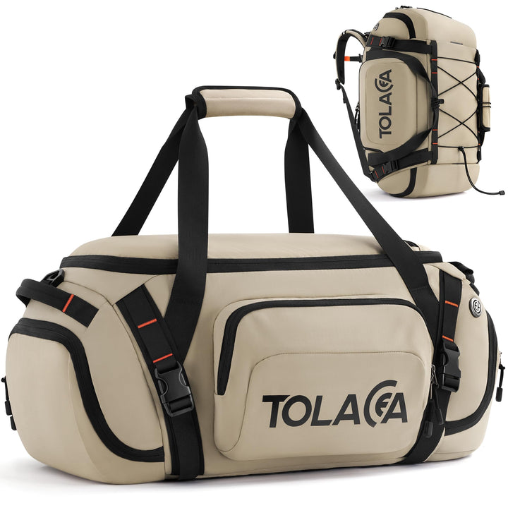 Tolaccea Sporttasche Rucksack für Herren & Damen – 40L grosse Reisetasche mit Schuhfach, Nassfach &
