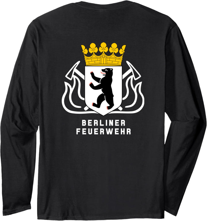 Berliner Deutsche Feuerwehr Firefighter Feuerwehrmann Langarmshirt