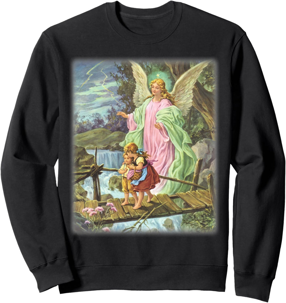 Schutzengel Auf Brücke Mit Kindern | Sweatshirt