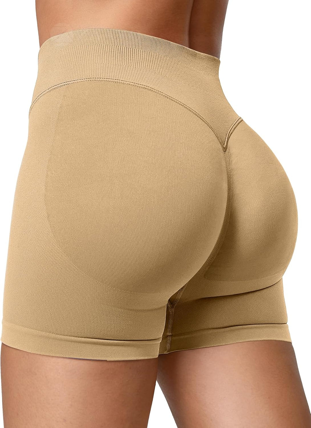 ZAAYO Damen Sport Shorts Hidden Scrunch Workout Auswirkungen Short 4.5 "Scrunch Butt Lifting Gym Sho