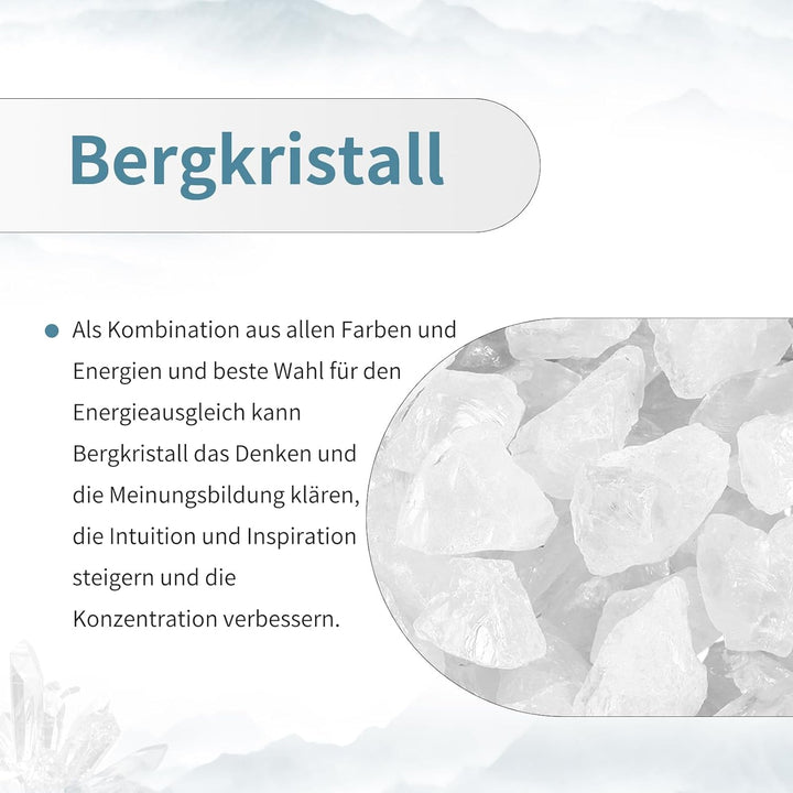 KYEYGWO 2 Stück Bergkristall Heilstein Punkt Möbelknöpfe mit Schrauben, Messing Schubladenknöpfe Kri