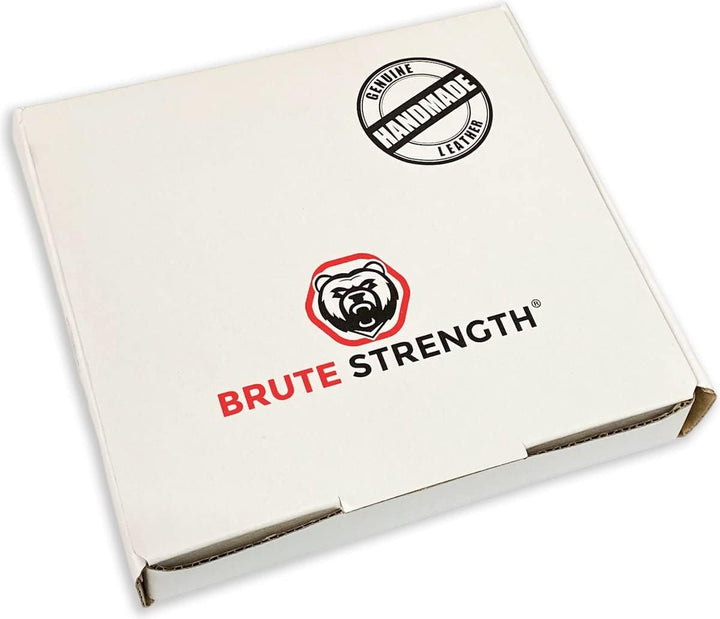 Brute Strength - Ledergriffe für Möbel - Cognac - 6 Stück - 16,5 x 2,5 cm - Schrankgriff, Türgriff f