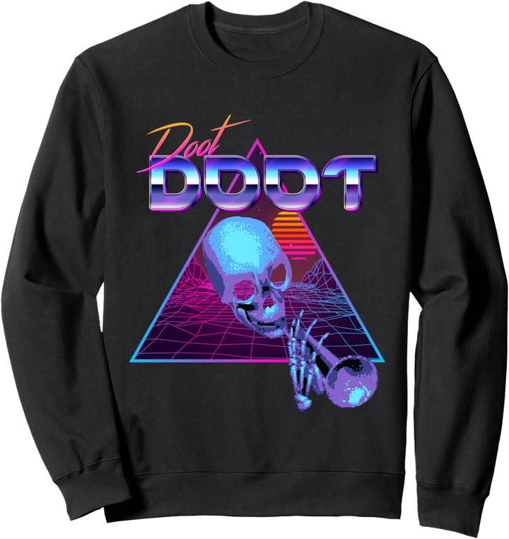 Doot Doot Mr Skeltal Synthwave Streetwear Sweatshirt