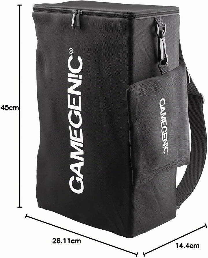 Gamegenic, Dungeon PRO – Black, inklusive Rucksack für sicheren Transport, Farbe: Schwarz