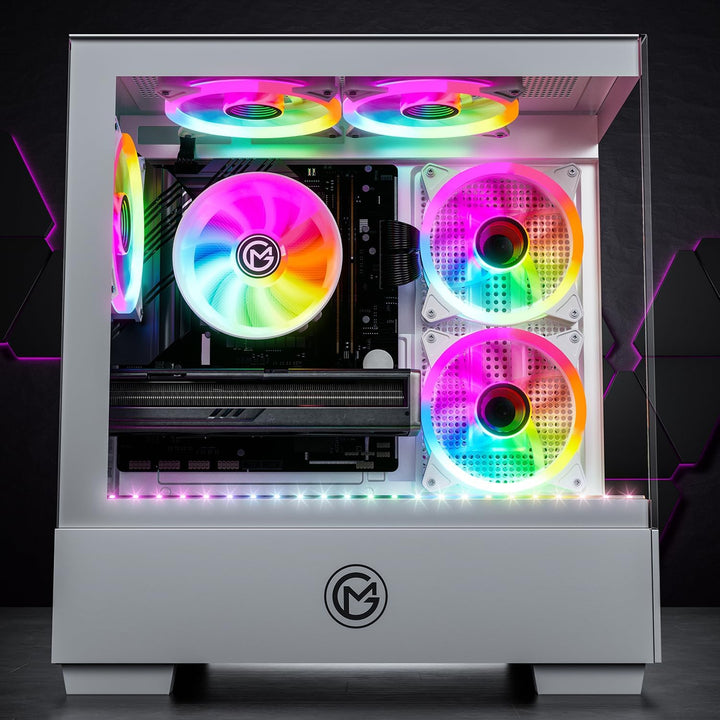 GameMachines Evolv Snow Edition - Gaming PC - AMD Ryzen 7 5700X - GeForce RTX 4060-1TB SSD - 32GB DD
