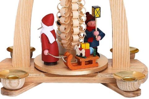 Weihnachtspyramide 1- stöckige Pyramide - Kinder Weihnacht - 23 cm - Original Erzgebirge