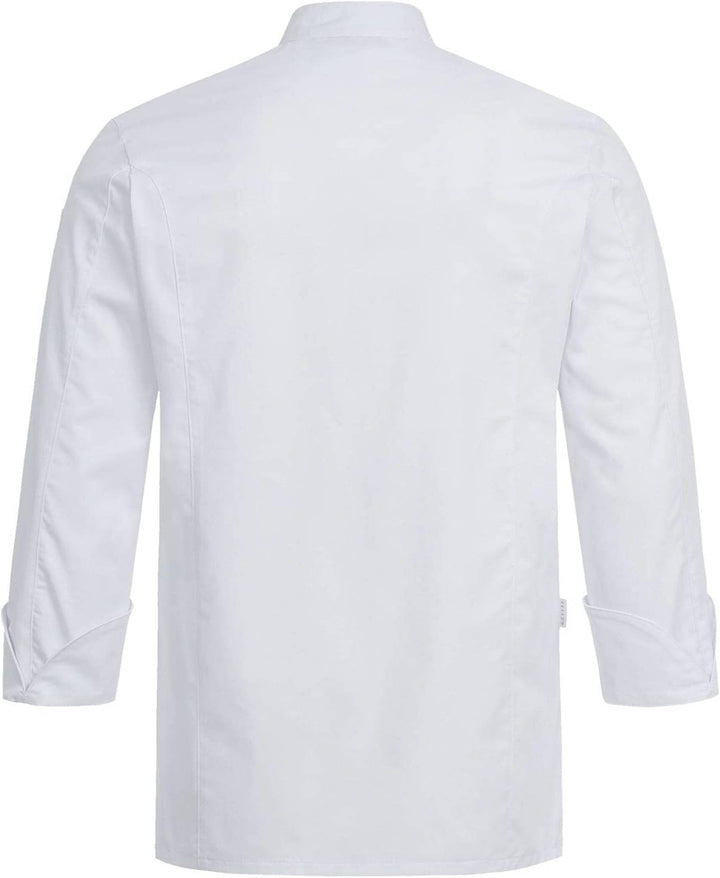 Greiff Gastro-Moda Cuisine Herren Kochjacke Regular-Fit Weiss S, Wei&#xDF; S