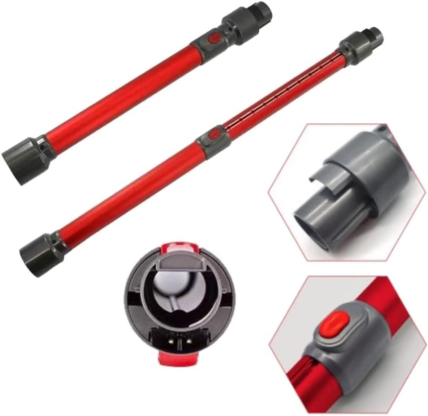 Trade-Shop Teleskoprohr Saugrohr ausziehbar 45cm-70cm Ersatz für Dyson SV10, SV10 Absolute, SV11 Ani