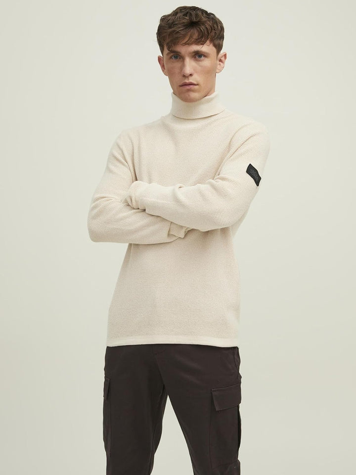 JACK & JONES Male Rollkragenpullover Einfarbig Rollkragenpullover, XS