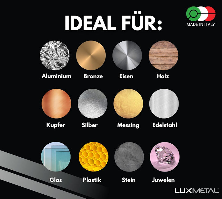 Lux Metal 3 Polierpaste 350 g (FL-C-J) Ultrafein Fein Mittel Schleifpaste Für spiegelnden Glanz Auf