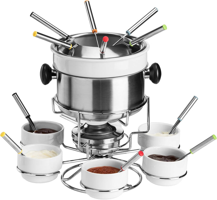 Premier Housewares Rostfreier Stahl/Porcelain Fondue Set, Weiss by Premier Housewares
