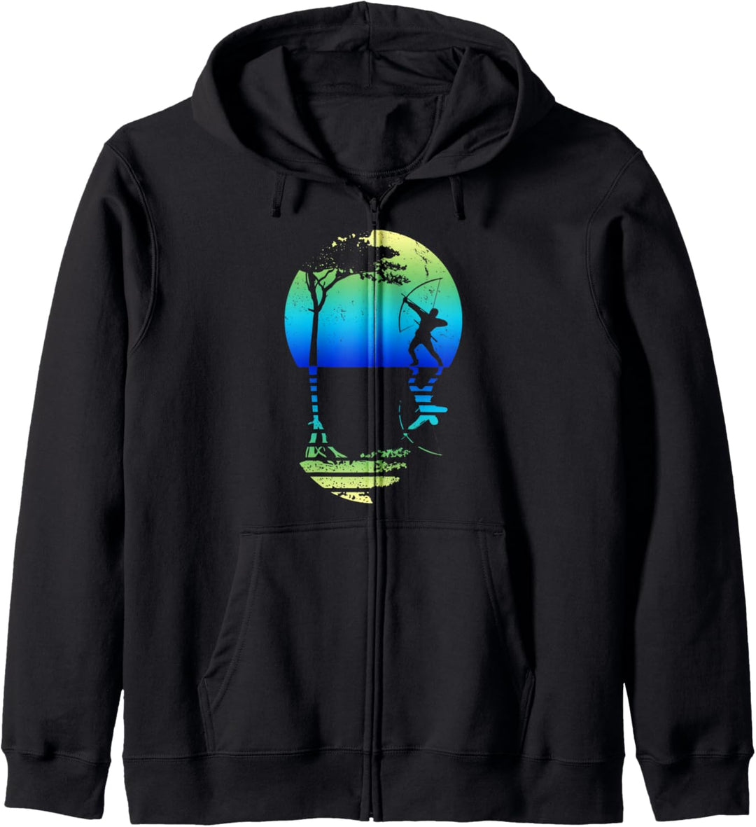 Bogenschütze Shirt Herren Bogenschiessen Geschenk Bogensport Kapuzenjacke