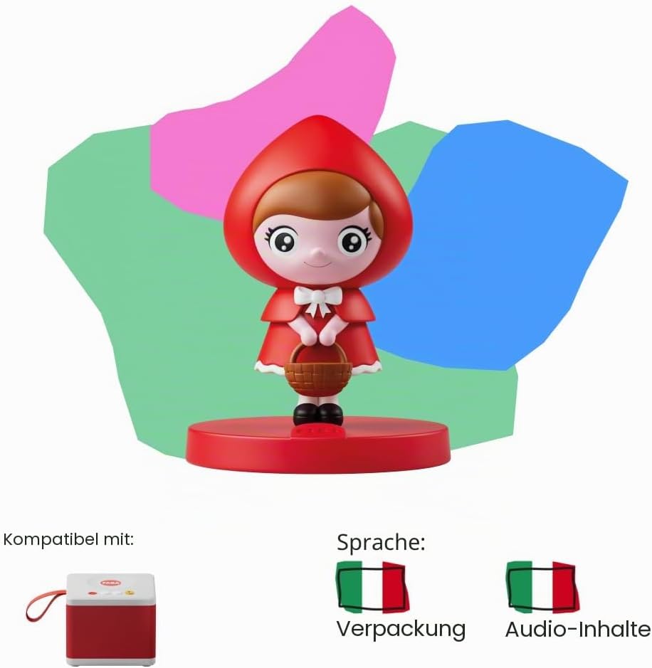 FABA Klangfigur Rotkäppchen - Klanggeschichten - Spielzeug, pädagogische Inhalte, italienische Versi