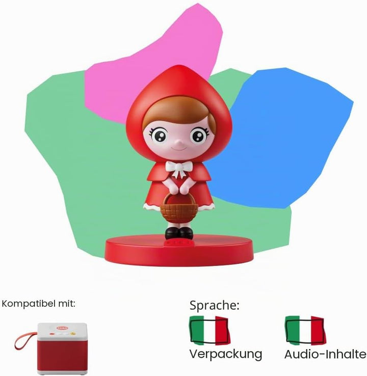 FABA Klangfigur Rotkäppchen - Klanggeschichten - Spielzeug, pädagogische Inhalte, italienische Versi