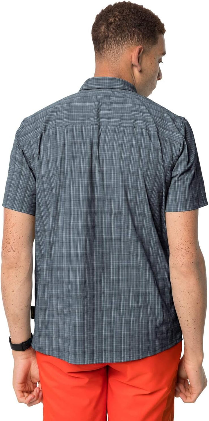 Jack Wolfskin Herren Rays Stretch Vent Shirt Men Hemd S Storm Grey Checks, S Storm Grey Checks